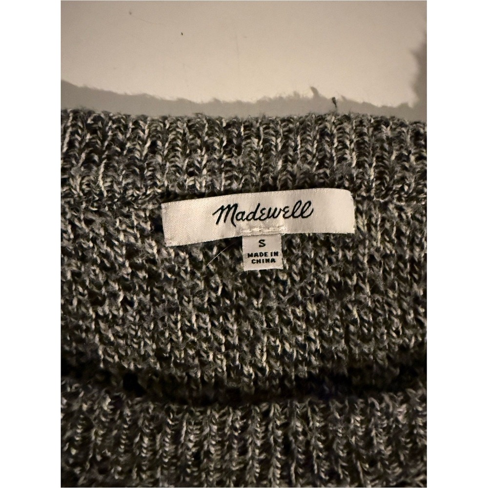 Madewell Gray Marled Crewneck Sweater - Picture 4 of 8